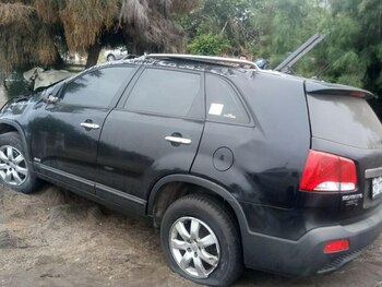 Así quedó el vehículo de