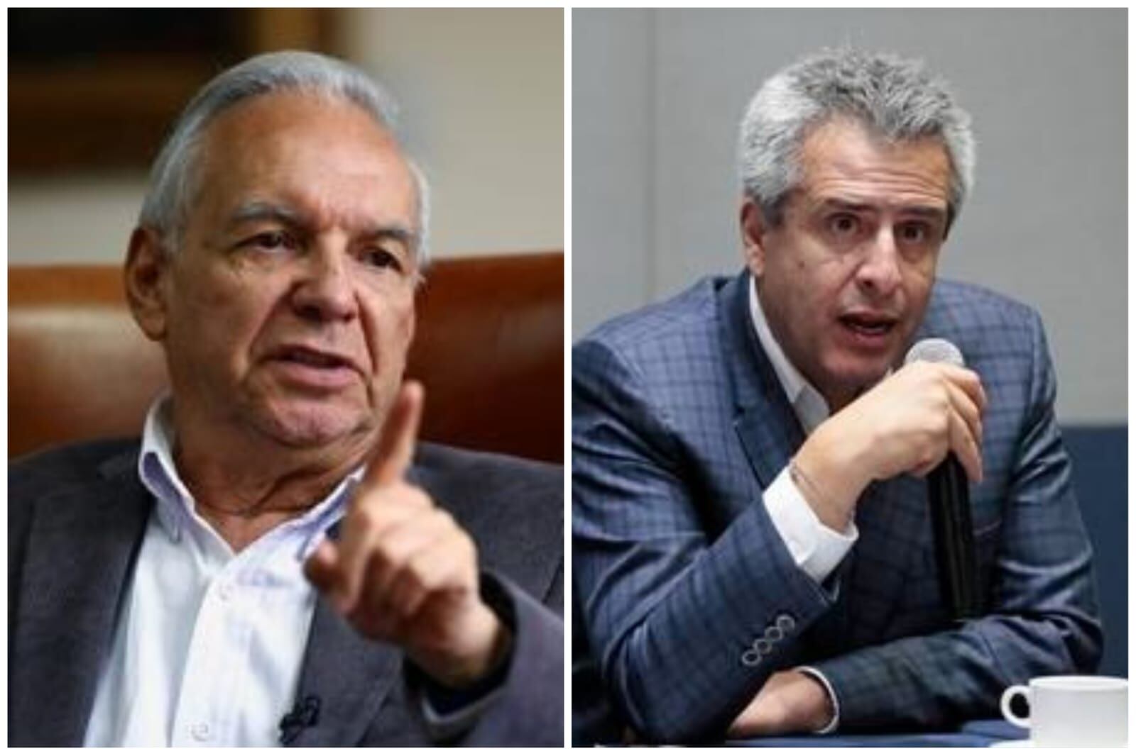 Los exministros Ricardo Bonilla y Luis Fernando Velasco están privados de la libertad por el caso de corrupción de la Ungrd - crédito Carlos Ortega / EFE / Luisa González / Reuters