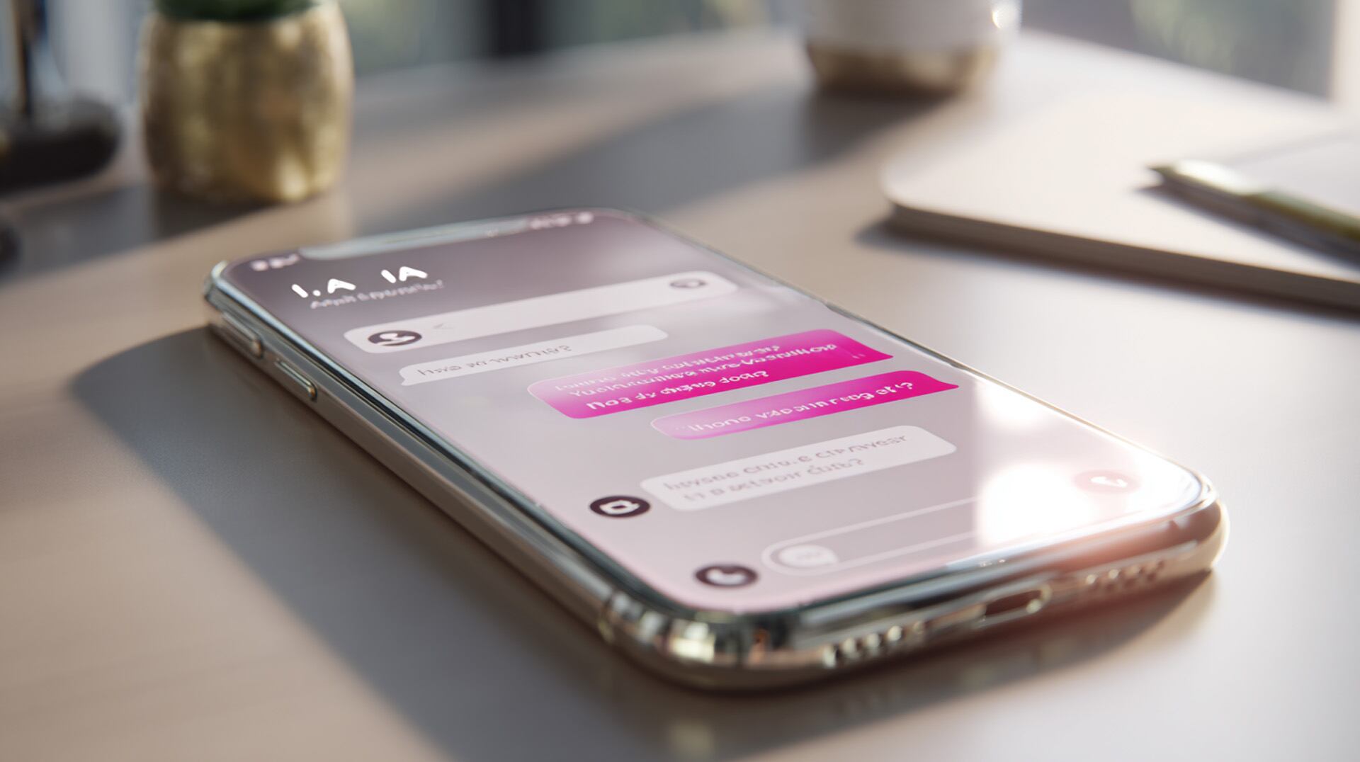 Siglas IA, letras IA, inteligencia artificial, metálico, neón, teclas, pizarra, holograma, grafiti, vidrio, celular, ventanal LED (Imagen Ilustrativa Infobae)