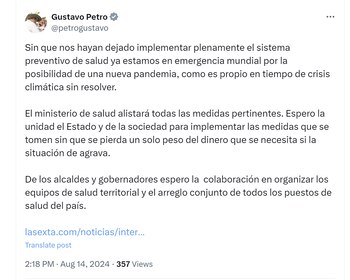 Gustavo Petro pidió a alcaldes