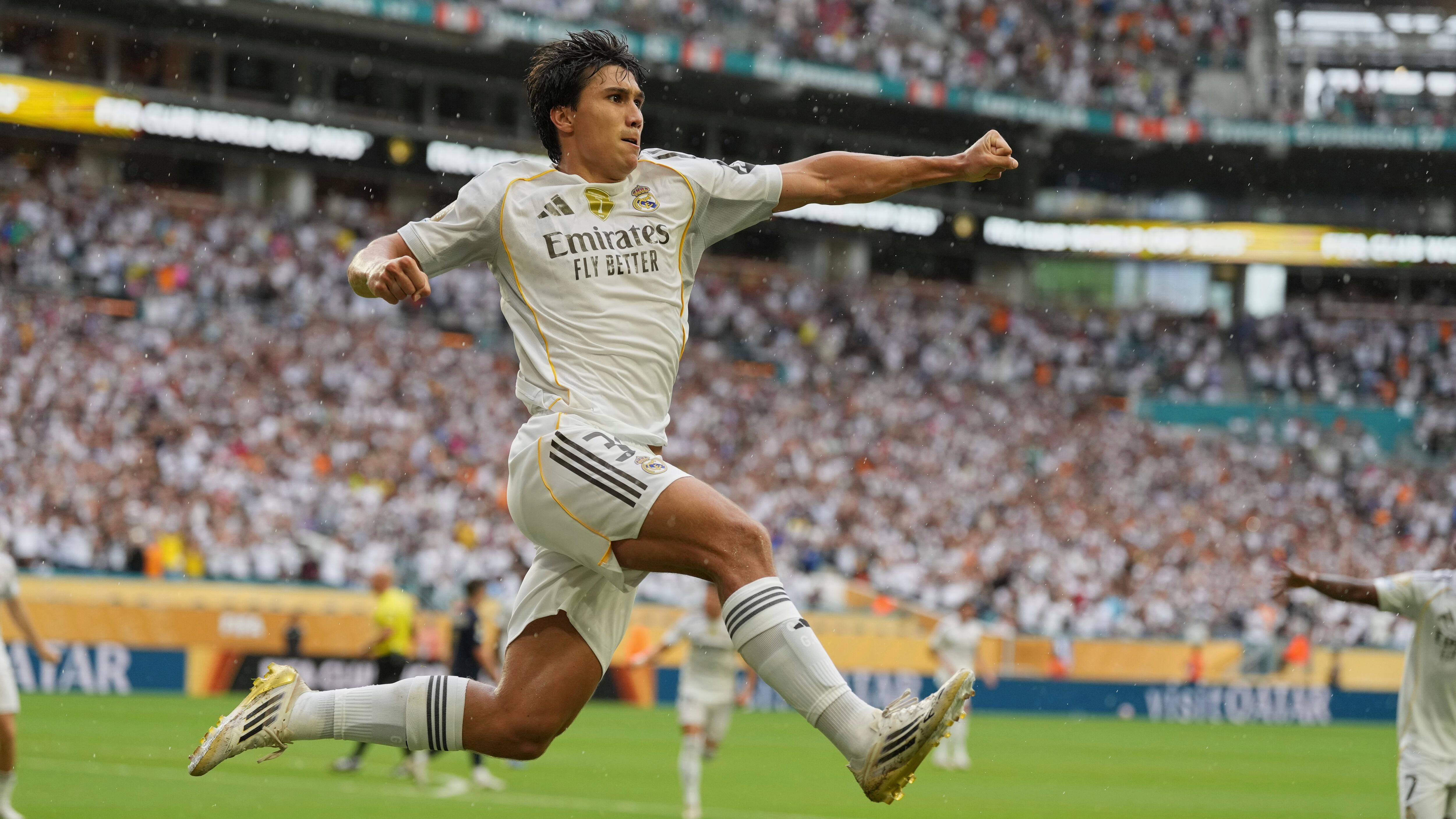 El delantero del Real Madrid Gonzalo García (AP Foto/Rebecca Blackwell)