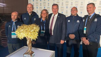 Vatican athletes at the EYOF