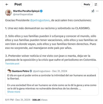 Martha Peralta habla de las