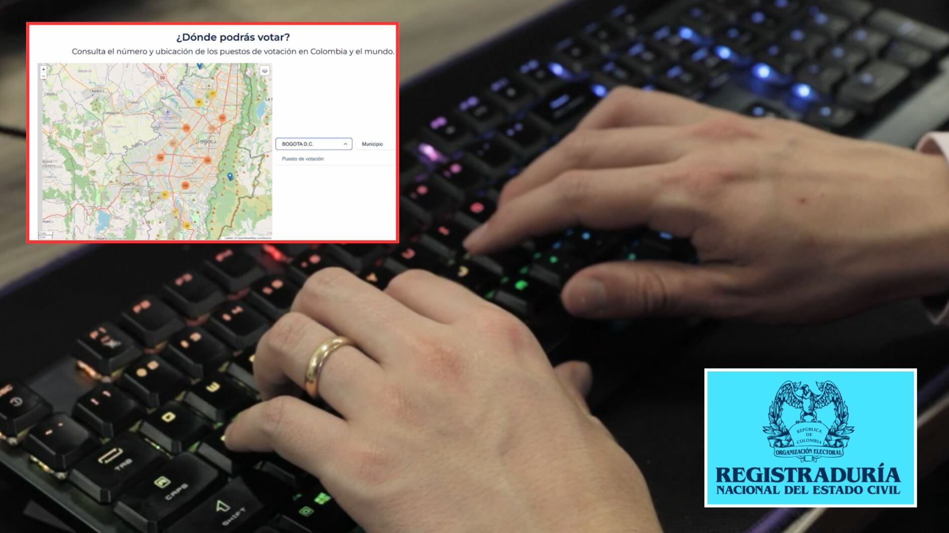 Colombianos en el exterior también puede buscar el punto de su votación desde el país que se encuentren - crédito Registraduría Nacional del Estado Civil