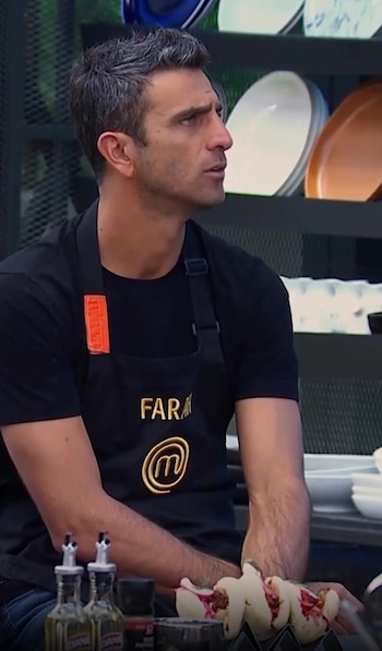 Robert Farah consideró que discutir después del resultado no cambiaría lo ocurrido en la prueba - crédito @masterchefcelebrityco/ Instagram
