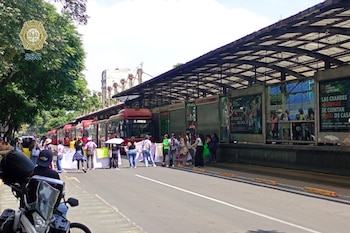 Insurgentes presenta afectaciones rumbo al sur, a la altura de Loreto (X@OVIALCDMX)