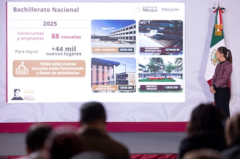 Por instrucción de la presidenta, la cifra se duplicó hasta alcanzar los 400 mil espacios para el próximo ciclo escolar.