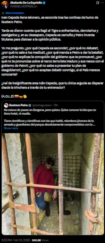 Abelardo de la Espriella cuestionó