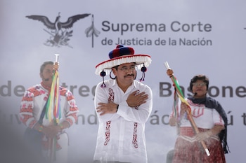El acto tuvo lugar en el Zócalo de la Ciudad de México.