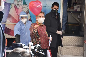 La ex presidenta de Bolivia,