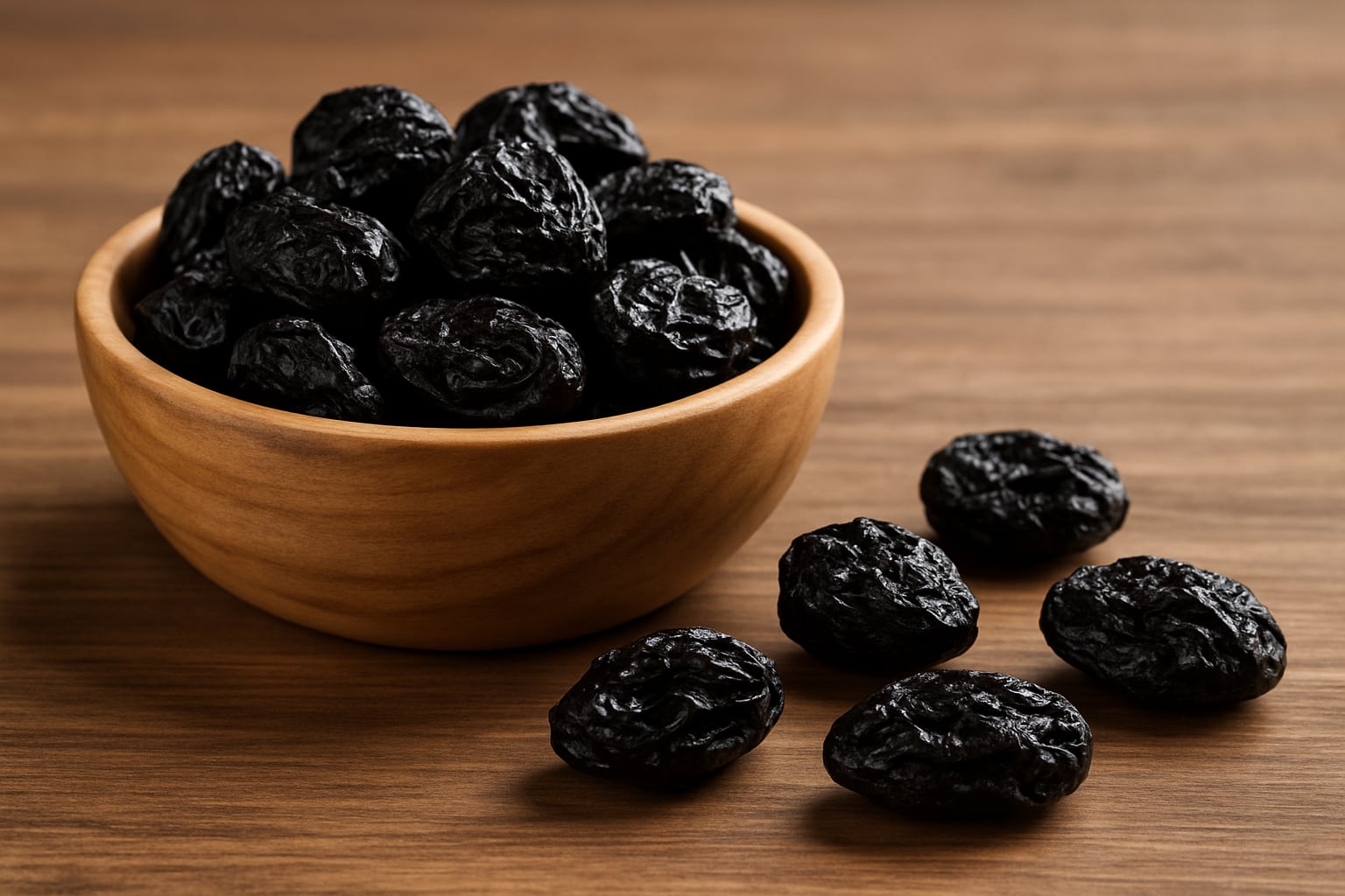 El consumo controlado de pasas de ciruela favorece la digestión, la estabilidad glucémica y el bienestar general, pero su exceso puede causar molestias digestivas (Imagen Ilustrativa Infobae)