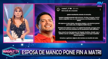Reimond Manco cambia su versión y admite errores tras escándalo revelado por Magaly Medina. Captura: Magaly TV La Firme.