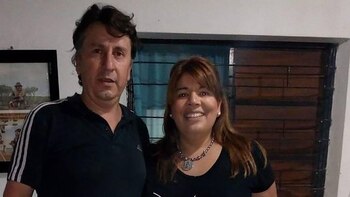 Raquel Arbona y su marido