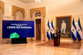 El presidente salvadoreño, Nayib Bukele,