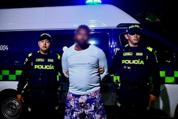 La detención se produjo en el barrio La Candelaria de Medellín - crédito Policía Nacional de Colombia