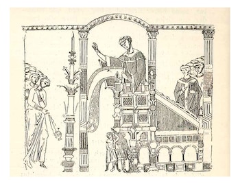 Miniatura medieval que muestra el