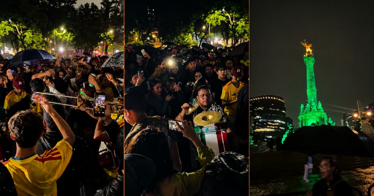Aficionados de Colombia hacen suyo el Ángel de la Independencia tras goleada a Uzbekistán en el Mundial 2026