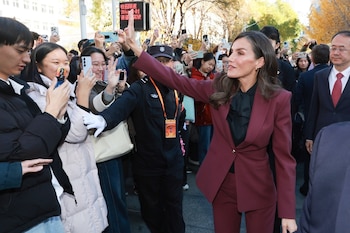 La reina Letizia en la
