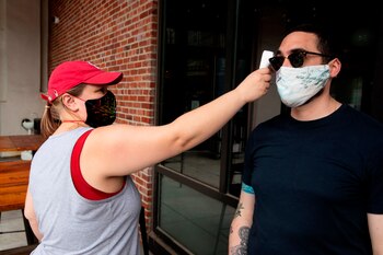 El responsable de un local