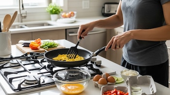 Los tres alimentos que puedes agregar a tu omelette para ganar aún más masa muscular