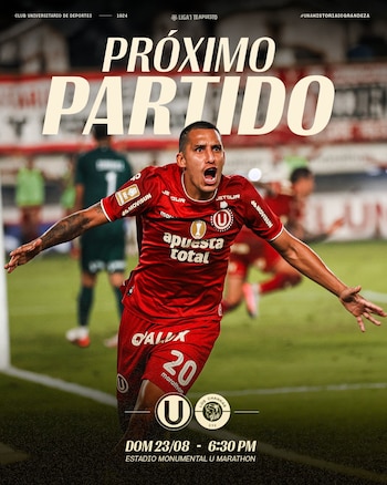 Universitario y Los Chankas se medirán por la fecha 6 del Torneo Clausura 2026.