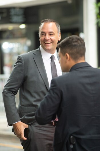 Manuel Adorni, vocero presidencial, presente