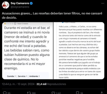 Última polémica de 'Soy Camarero'
