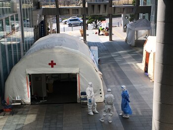 Un carpa para hacer pruebas