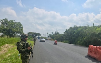 La Tercera División del Ejército bloquea la ruta entre Nariño y Cauca para eliminar explosivos y proteger a los viajeros - crédito @Ejercito_Div3/X