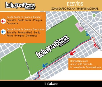Lollapalooza 2026 - mapa interactivo