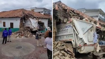 Accidente de un camión de