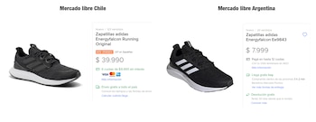 El mismo modelo de zapatillas