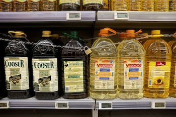 Botellas de aceite de oliva