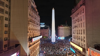 Festejos Argentina Inglaterra en el Mundial 2026 - Drone - Obelisco