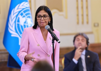 La presidenta encargada de Venezuela, Delcy Rodríguez (Palacio de Miraflores/EFE)