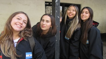 En pleno viaje de egresados,