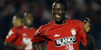 Adrián Ramos con la camiseta de América de Cali en el año 2007 - crédito CEET