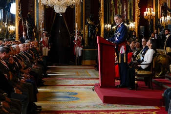 El rey Felipe VI pronuncia