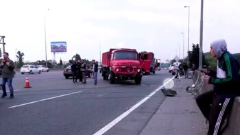 El conductor del camión, que