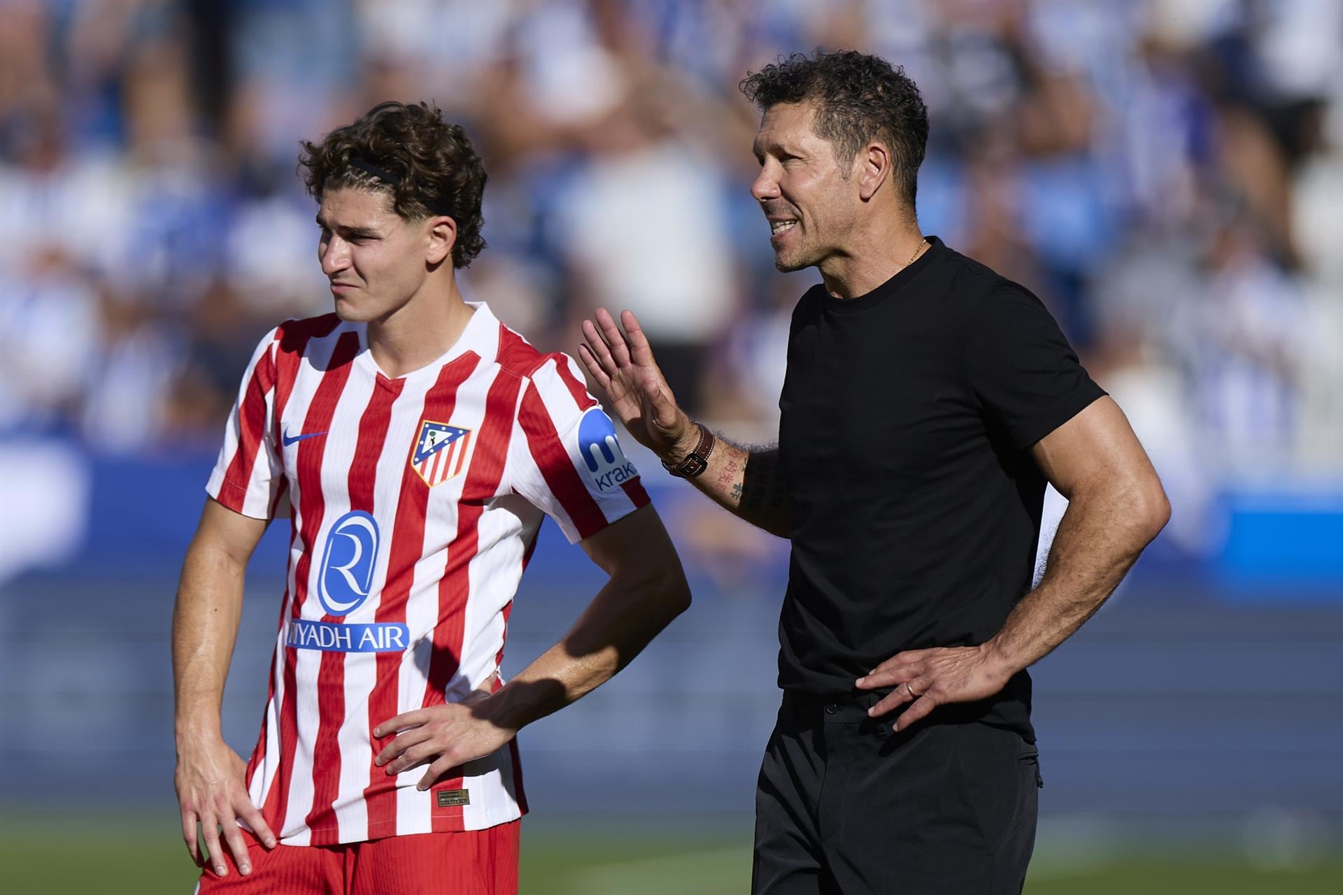 Diego Simeone optó por no incluir a Julián Álvarez dentro de la nómina de futbolistas para enfrentar al Málaga