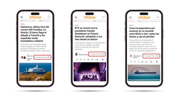 Boton agregar infobae a google
