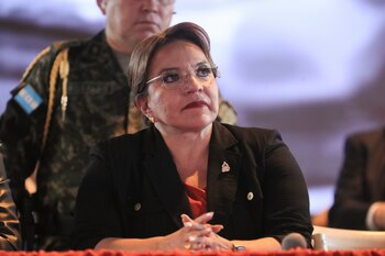 La presidenta de Honduras, Xiomara