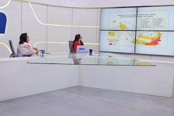 La especialista compartió mapas sobre las zonas más afectadas en El Salvador por la sequía, debido a las altas temperaturas ocasionadas por El Niño./ (Entrevista AM)