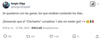 Sergio Dipp mandando mensaje a