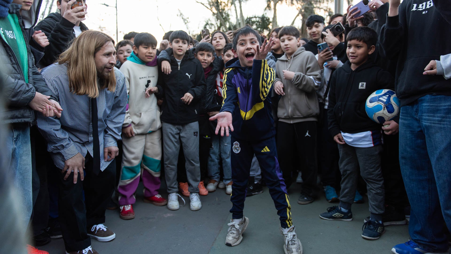 Los puntos se obtienen por la originalidad, la reacción del público y la creatividad de cada intervención. (Foto: Infobae Argentina / Gustavo Gavotti)