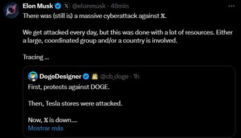 Elon Musk denunció en una