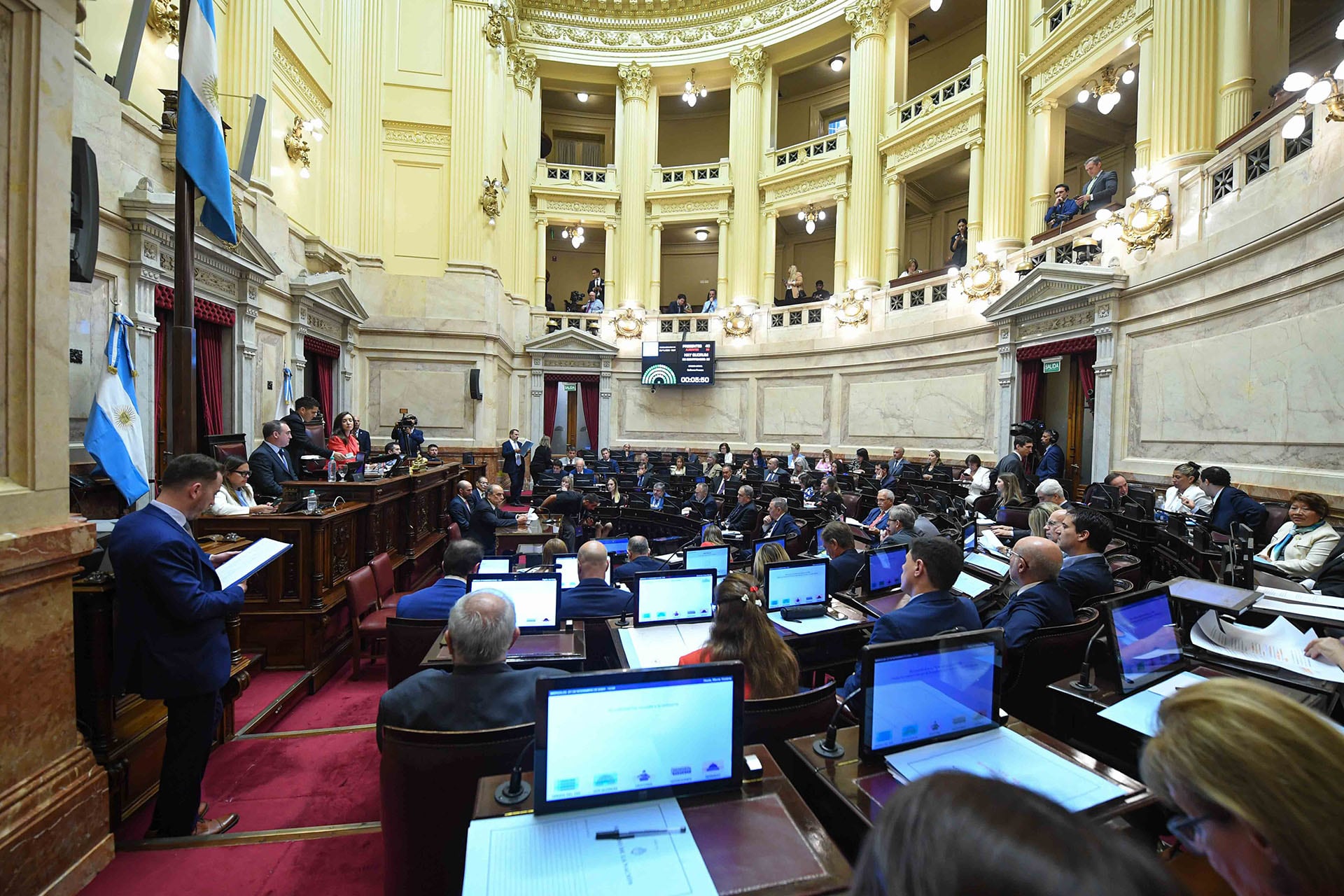 El pleno de la Cámara alta, en un encuentro realizado en noviembre del año pasado (Prensa Senado)