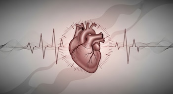 Representación elegante de un corazón