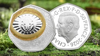 Imagen de la colección de monedas especiales por el aniversario de 'El señor de los anillos'