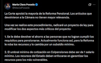 María Clara Posada - crédito @MaclaPosada/X